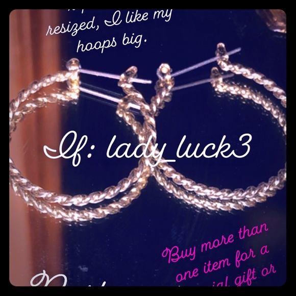 14k gold twistedgorgeous classy hoops any occasion - Picture 1 of 4